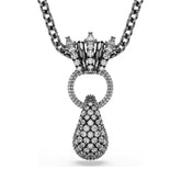 Swarovski Sublima riipus, tumma metalli ja kirkkaat kristallit 5735224