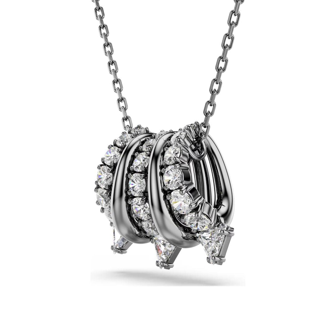 Swarovski Sublima riipus, tumma metalli ja kirkkaat kristallit 5735225