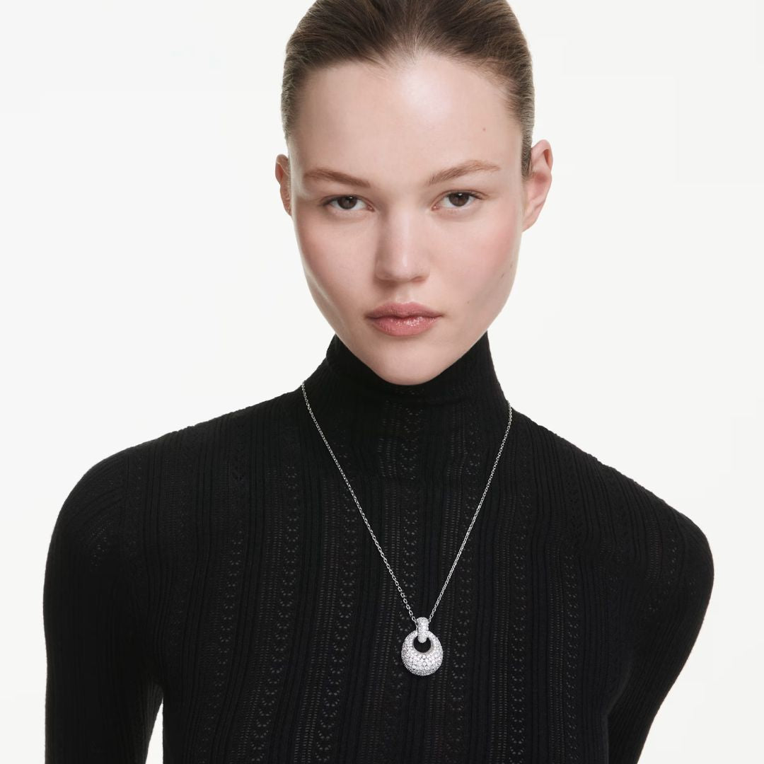 Swarovski Sublima riipus, vaalea metalli ja kirkkaat kristallit 5735223