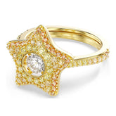 Swarovski Sublima sormus, keltakullattu ja eriväriset zirkonit, 5767345