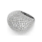 Swarovski Sublima sormus, vaalea metalli ja kirkkaat kristallit