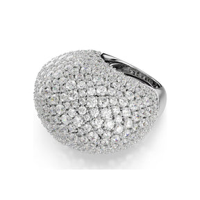 Swarovski Sublima sormus, vaalea metalli ja kirkkaat kristallit