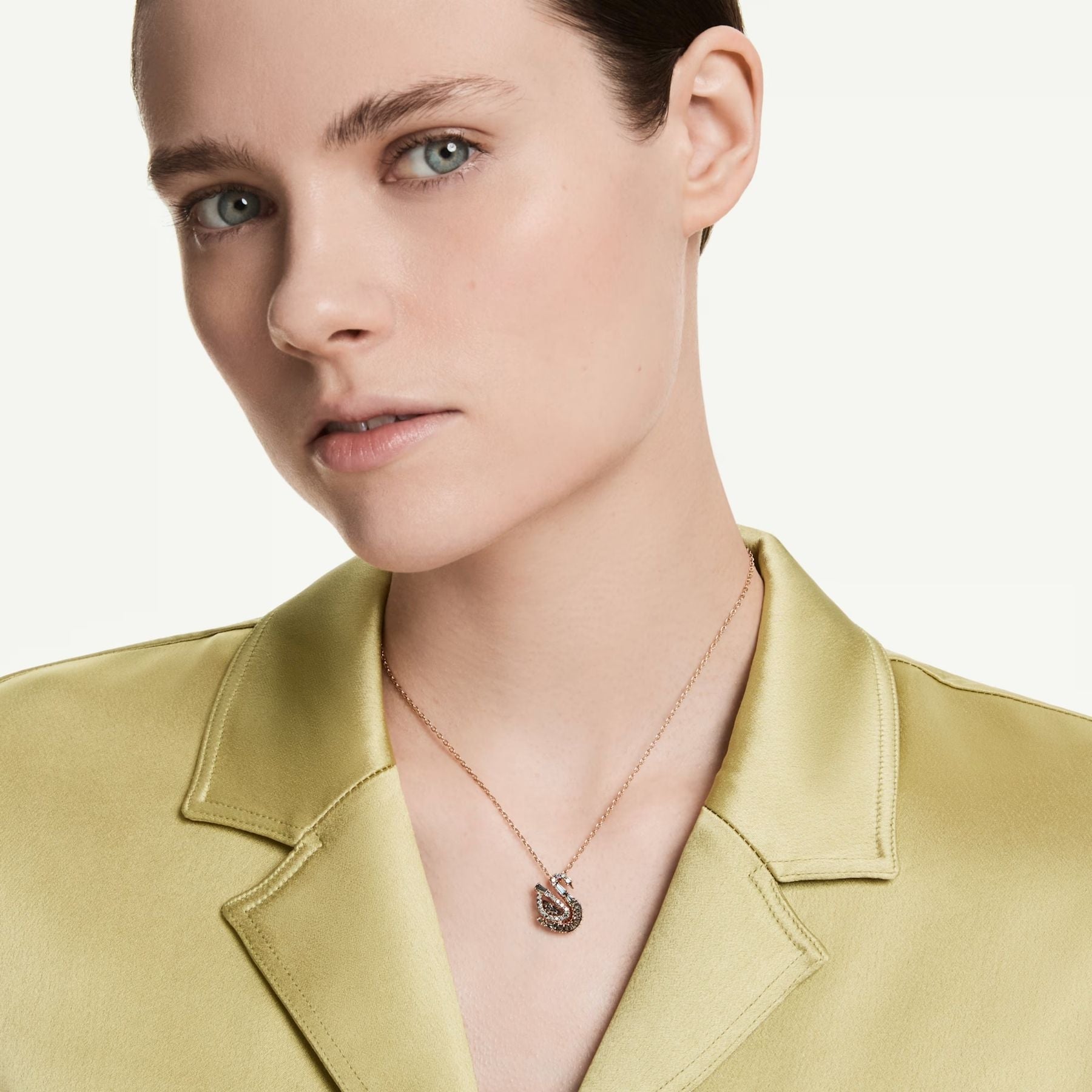 Swarovski Swan kaulakoru, rosekullattu ja harmaat zirkonit, 5764882