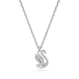 Swarovski Swan kaulakoru, vaalea metalli ja kirkkaat zirkonit, 5754347