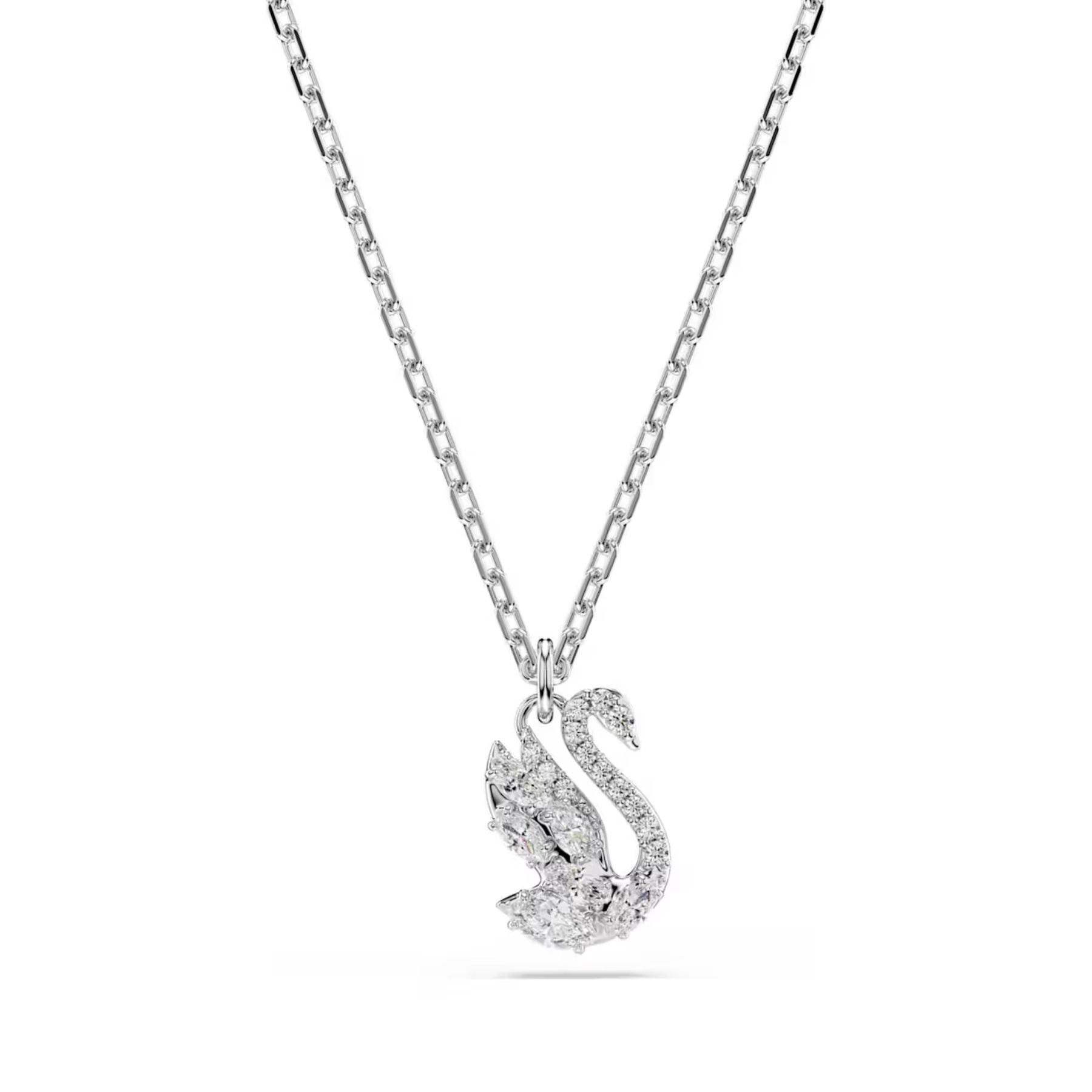 Swarovski Swan kaulakoru, vaalea metalli ja kirkkaat zirkonit, 5754347