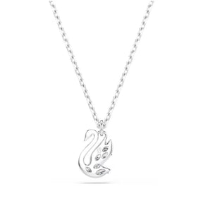 Swarovski Swan kaulakoru, vaalea metalli ja kirkkaat zirkonit, 5754347