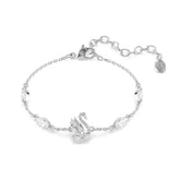 Swarovski Swan rannekoru, vaalea metalli ja kirkkaat zirkonit, 5758682