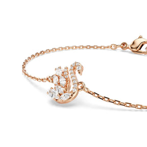 Swarovski Swan rannekoru, rosekullattu ja kirkkaat zirkonit, 5738202