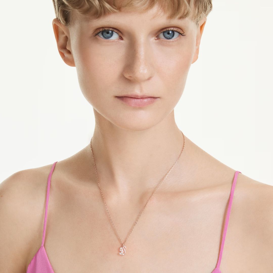 Swarovski Swan riipus, rosekullattu ja kirkkaat zirkonit, 5738203