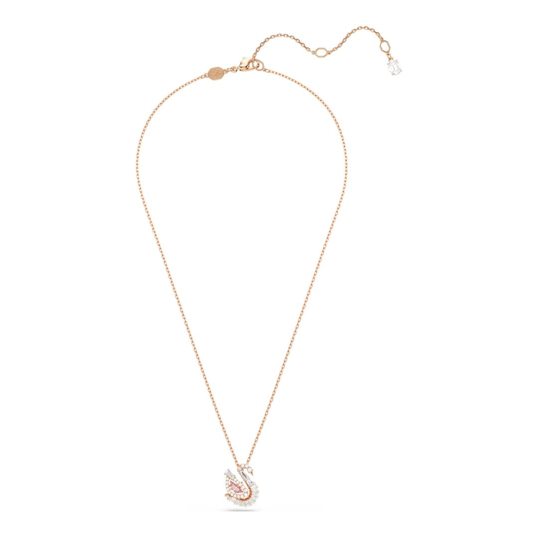 Swarovski Swan riipus, ruusukullanväri, vaaleanpunainen ja kirkkaat kristallit, 5732414