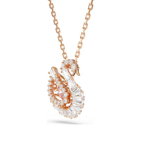 Swarovski Swan riipus, ruusukullanväri, vaaleanpunainen ja kirkkaat kristallit, 5732414