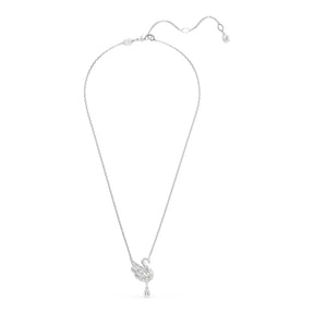 Swarovski Swan riipus, vaalea metalli ja kirkkaat kristallit, 5723387