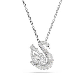Swarovski Swan riipus, vaalea metalli ja kirkkaat kristallit 5732412