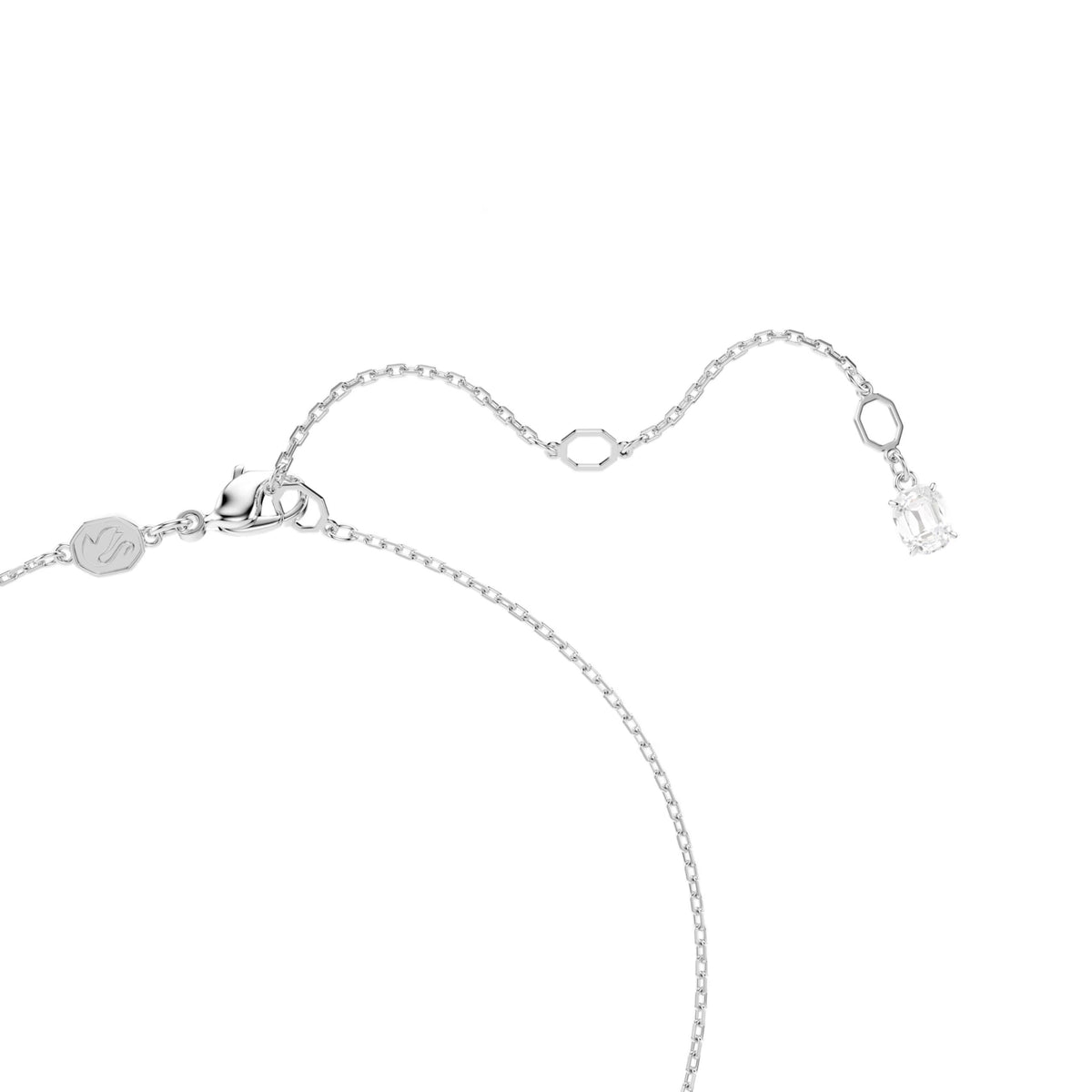 Swarovski Swan riipus, vaalea metalli ja kirkkaat kristallit 5732412