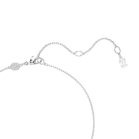 Swarovski Swan riipus, vaalea metalli, sininen ja kirkkaat kristallit, 5723389