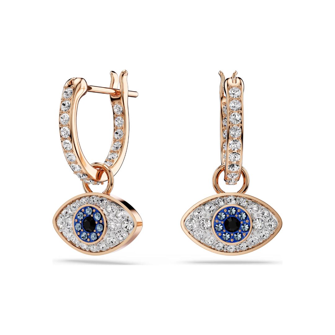 Swarovski Symbolica Evil Eye korvakorut, rosekullattu ja eriväriset kristallit, 5736982