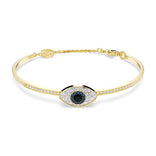 Swarovski Symbolica Evil Eye rannekoru, keltakullanväri ja eri väriset kristallit