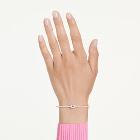 Swarovski Symbolica Evil Eye rannekoru, rosekullattu ja eri väriset kristallit