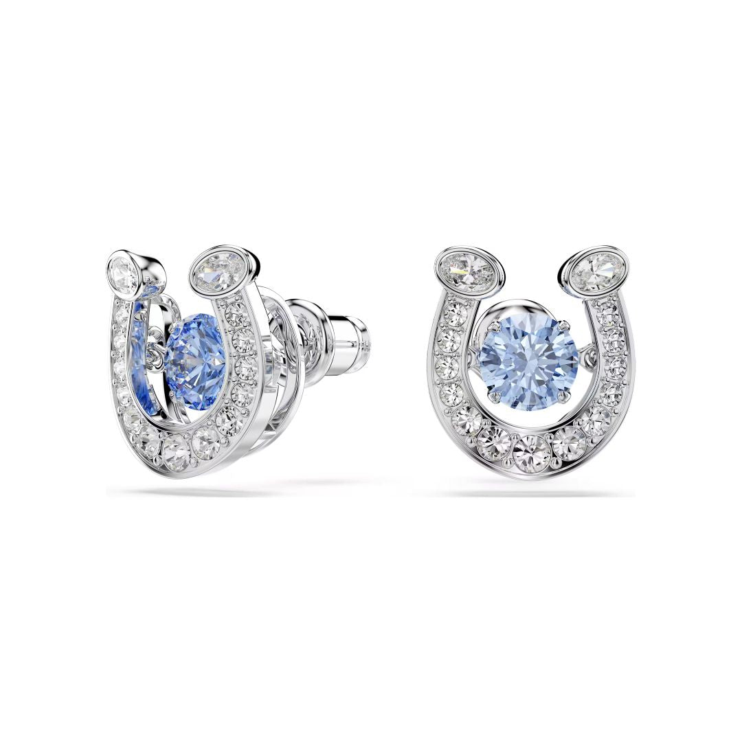 Swarovski Symbolica Horse shoe korvakorut, siniset ja kirkkaat kristallit, 5746563
