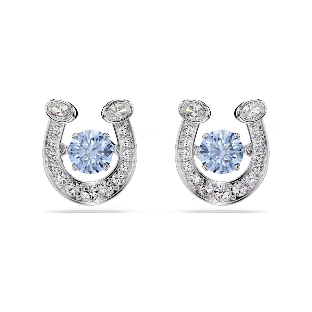 Swarovski Symbolica Horse shoe korvakorut, siniset ja kirkkaat kristallit, 5746563