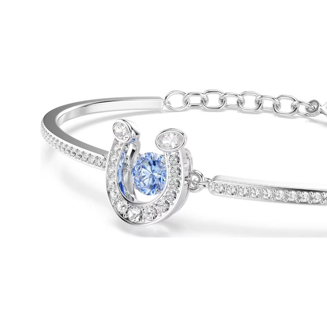 Swarovski Symbolica Horse shoe rannerengas, kirkkaat zirkonit ja sininen kristalli, 5736983