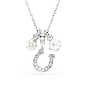 Swarovski Symbolica Horse shoe riipus, kirkkaat kristallit ja valkoiset helmet, 5736247
