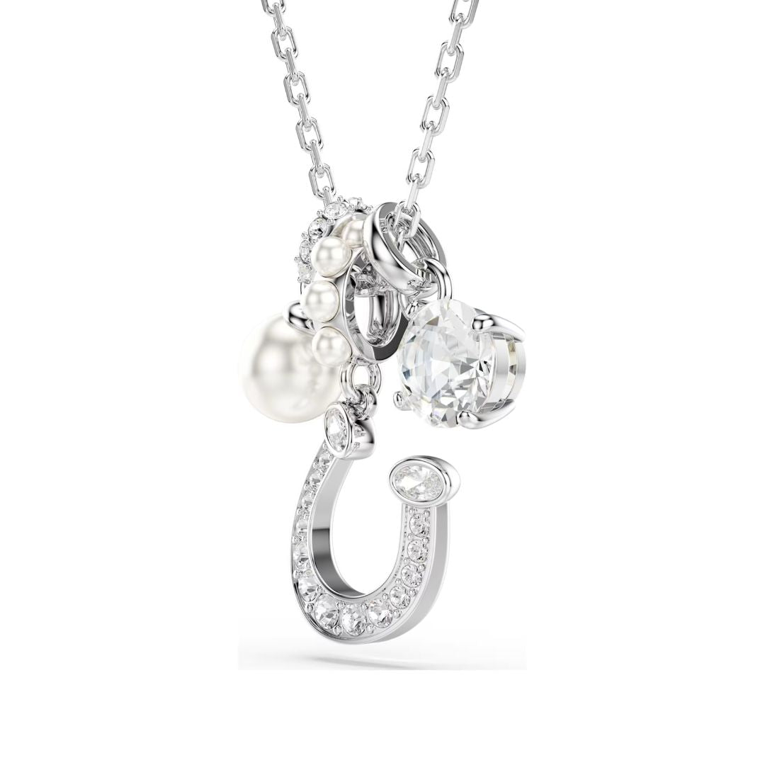 Swarovski Symbolica Horse shoe riipus, kirkkaat kristallit ja valkoiset helmet, 5736247