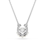 Swarovski Symbolica Horse shoe riipus, kirkkaat zirkonit ja valkoiset helmet, 5736972