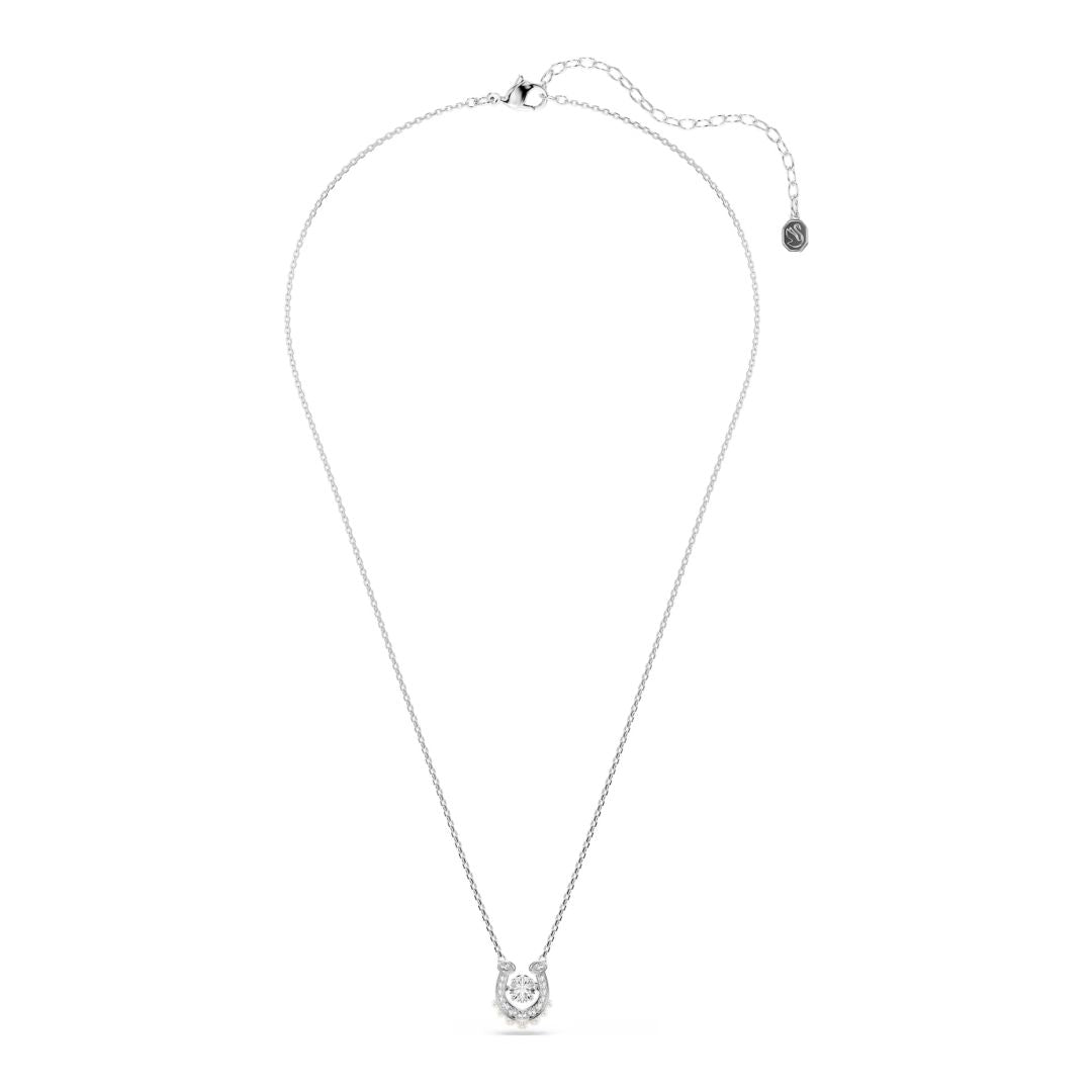 Swarovski Symbolica Horse shoe riipus, kirkkaat zirkonit ja valkoiset helmet, 5736972