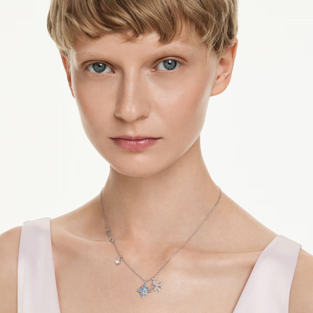 Swarovski Symbolica riipus, vaalea metalli ja eriväriset kristallit 5734252