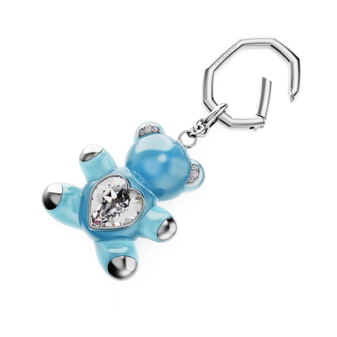 Swarovski Teddy avaimenperä, ruostumaton teräs ja siniset kristallit, 5733826