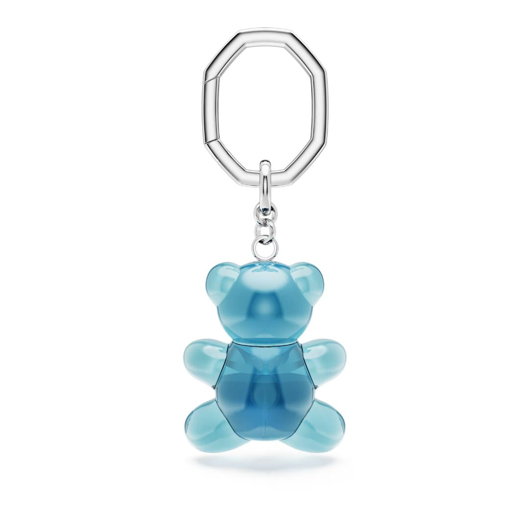 Swarovski Teddy avaimenperä, ruostumaton teräs ja siniset kristallit, 5733826