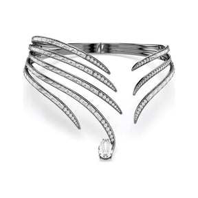 Swarovski The Vienna Collection Choker kaulakoru, vaaleaksi rodinoitu metalli ja kirkkaat kristallit 5718674