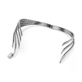 Swarovski The Vienna Collection Choker kaulakoru, vaaleaksi rodinoitu metalli ja kirkkaat kristallit 5718674