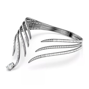 Swarovski The Vienna Collection Choker kaulakoru, vaaleaksi rodinoitu metalli ja kirkkaat kristallit 5718674