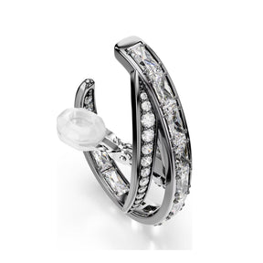 Swarovski The Vienna Collection Ear Cuff korvakorut, 3 kpl, tumma metalli kirkkailla kristalleilla 5709267