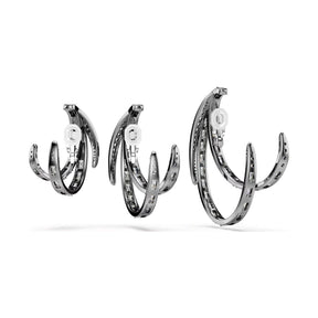 Swarovski The Vienna Collection Ear Cuff korvakorut, 3 kpl, tumma metalli kirkkailla kristalleilla 5709267