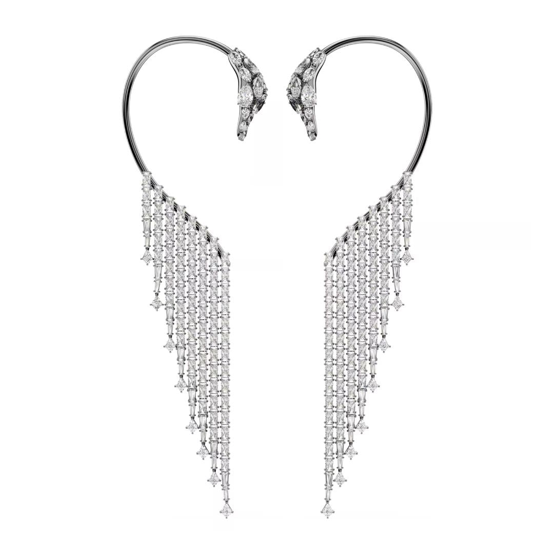 Swarovski The Vienna Collection Ear Cuff korvakorut, tumma metalli kirkkailla kristalleilla 5714555