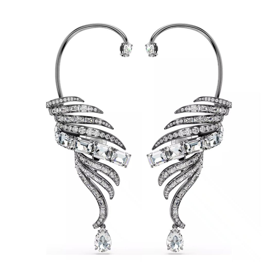 Swarovski The Vienna Collection Ear Cuff korvakorut, tumma metalli kirkkailla kristalleilla 5733809