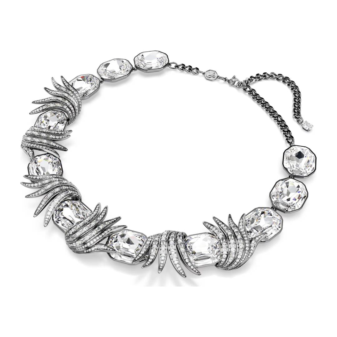 Swarovski The Vienna Collection kaulakoru, tumma metalli kirkkailla kristalleilla 5709259