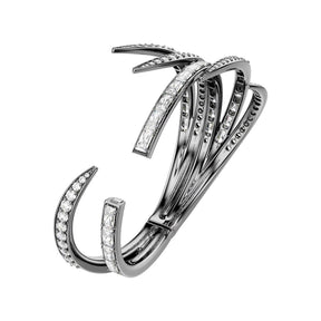 Swarovski The Vienna Collection rannerengas, tumma metalli ja kirkkaat kristallit