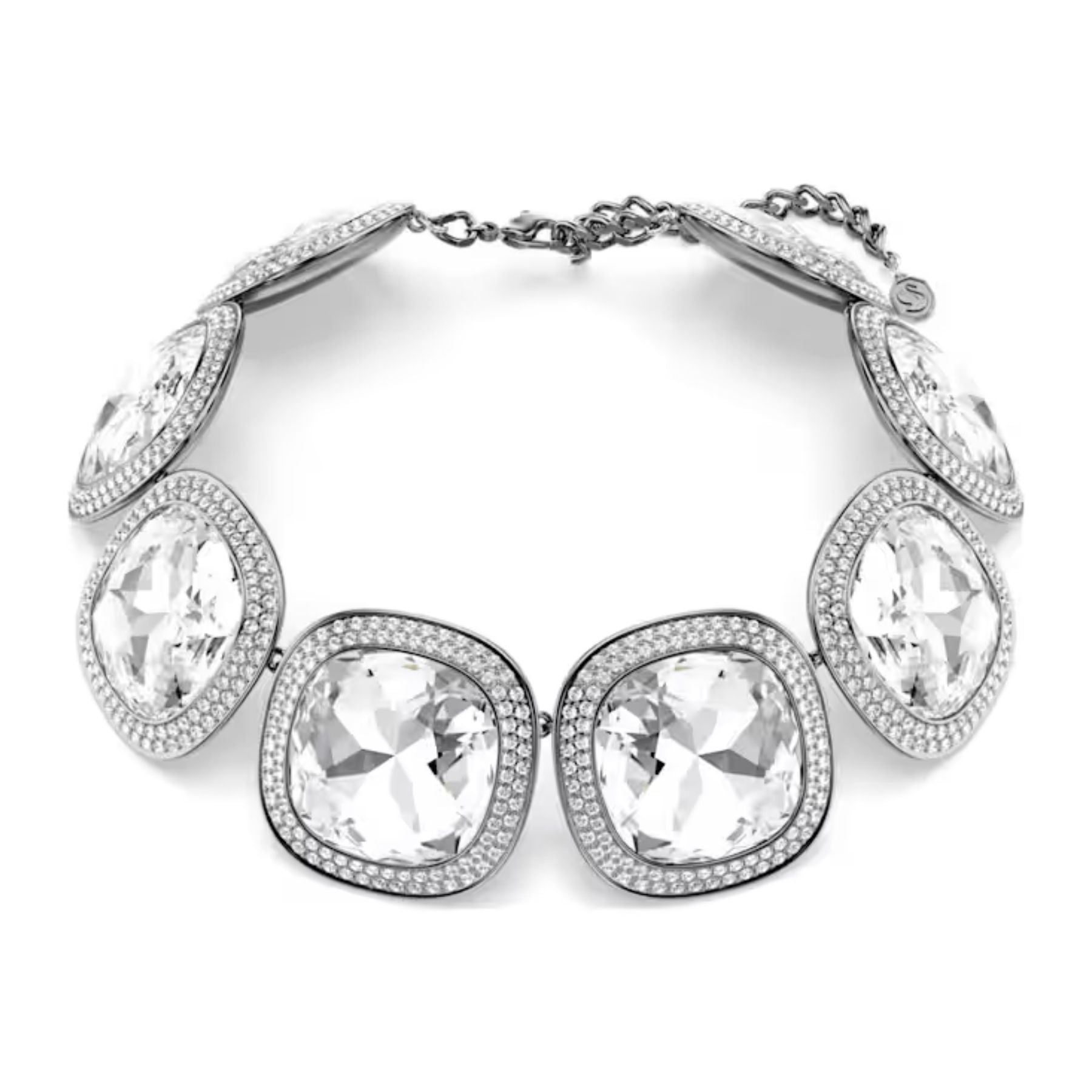 Swarovski Una Angelic choker kaulakoru, tumma metalli ja kirkkaat kristallit, 5751551