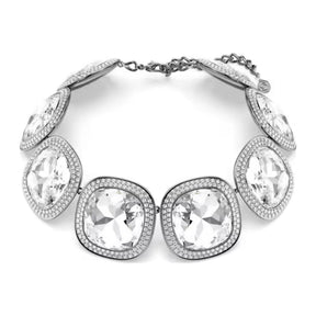 Swarovski Una Angelic choker kaulakoru, tumma metalli ja kirkkaat kristallit, 5751551