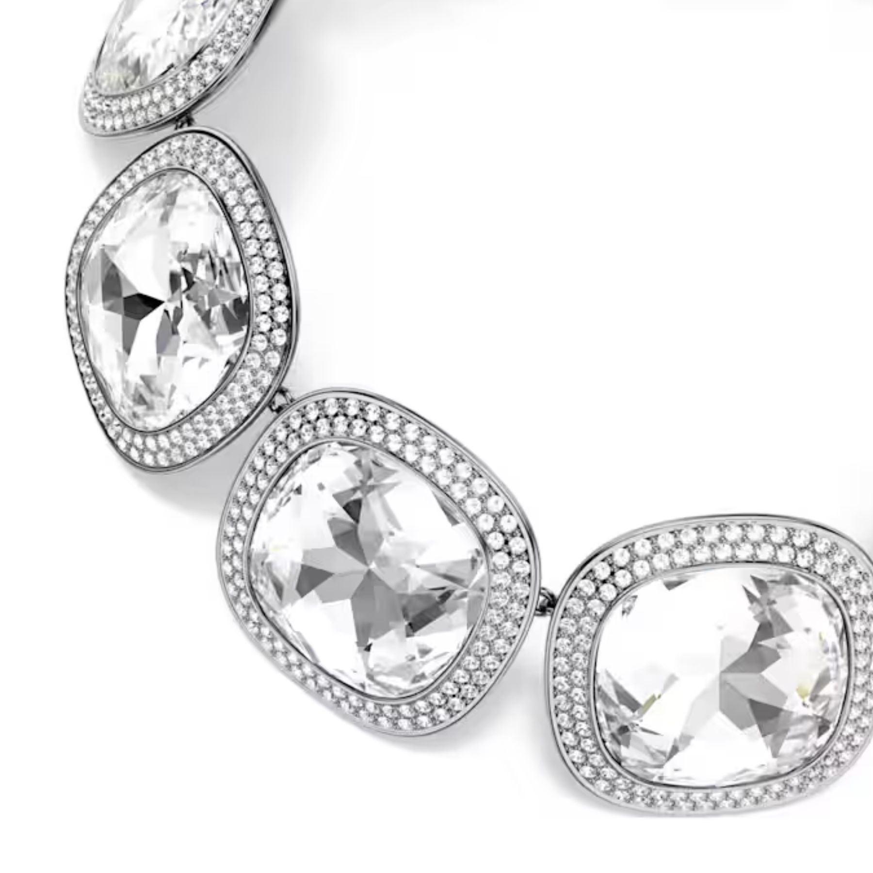 Swarovski Una Angelic choker kaulakoru, tumma metalli ja kirkkaat kristallit, 5751551