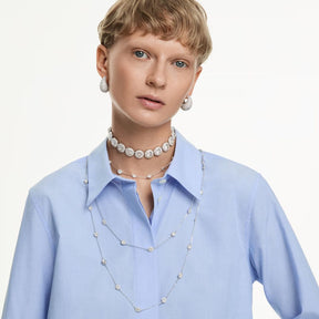 Swarovski Una Angelic choker kaulakoru, vaalea metalli ja kirkkaat kristallit, 5733194