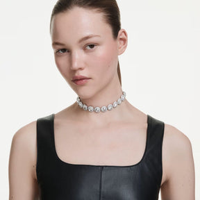 Swarovski Una Angelic choker kaulakoru, vaalea metalli ja kirkkaat kristallit, 5733194