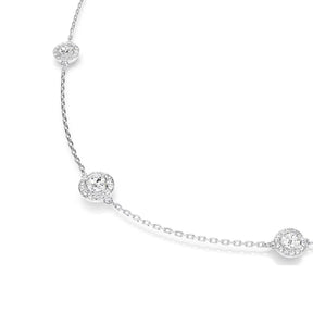 Swarovski Una Angelic kaulakoru, vaalea metalli ja kirkkaat kristallit, 5733197