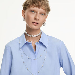 Swarovski Una Angelic kaulakoru, vaalea metalli ja kirkkaat kristallit, 5733197