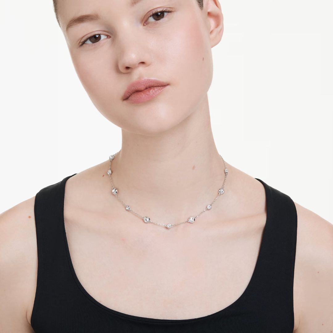 Swarovski Una Angelic kaulakoru, vaalea metalli ja kirkkaat kristallit, 5732275