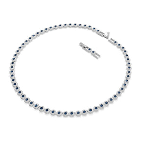 Swarovski Una Angelic kaulakoru, vaalea metalli ja siniset kristallit, 5733402